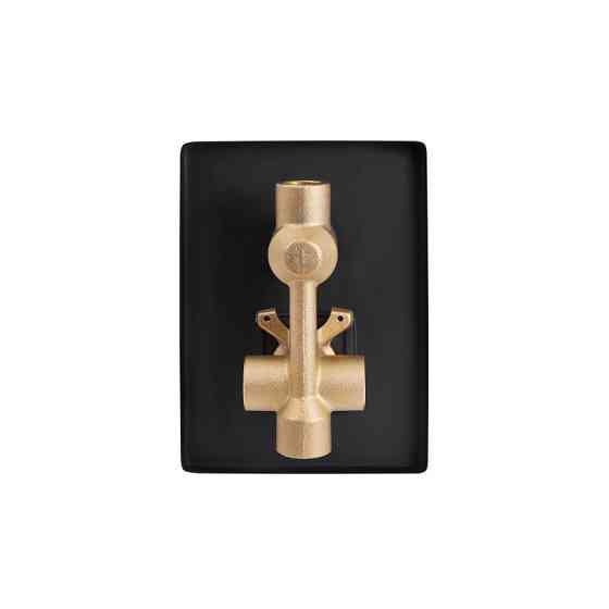 Душевая система скрытого монтажа Qtap Aquarius на два потребителя QTAQA64103NGB Black Matt черная Киев