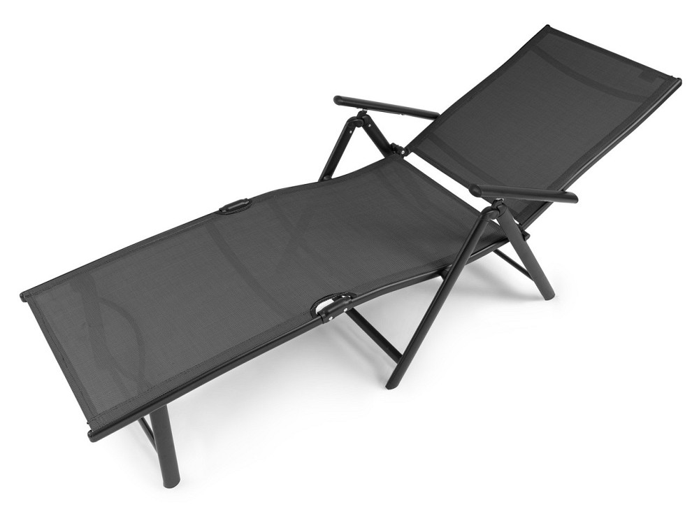 Садовий шезлонг з алюмінієвою рамою Di Volio Bolzano сірий Київ - фото 10