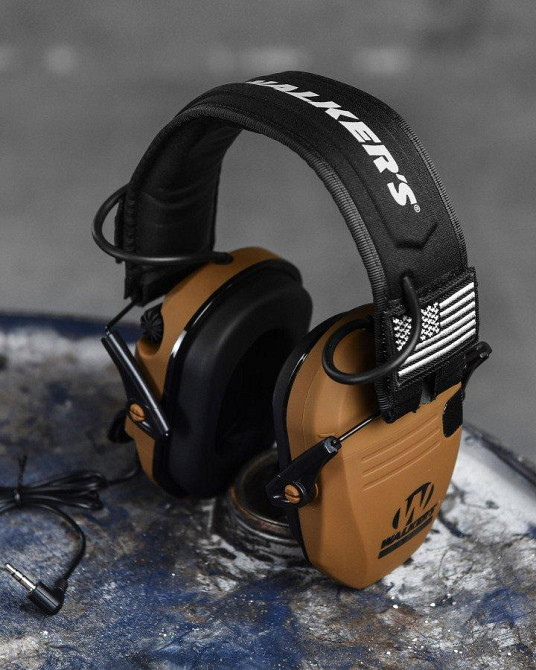 АКТИВНІ ТАКТИЧНІ ПРОТИШУМНІ ЗАХИСНІ НАВУШНИКИ ДЛЯ СТРІЛЬБИ SLIM SHOOTER coyot ВТ1124 Одеса - фото 7