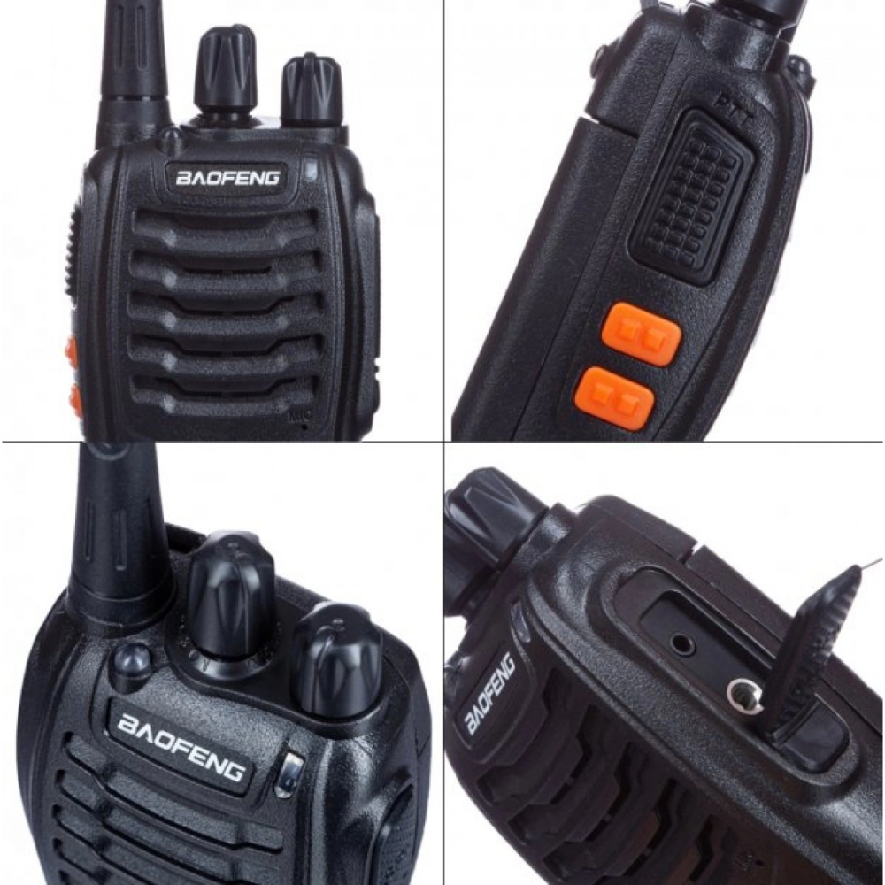 Рация Baofeng BF-888S дальность 5км батарея 1500mAh 5W зарядка от USB Черный Винница - изображение 9