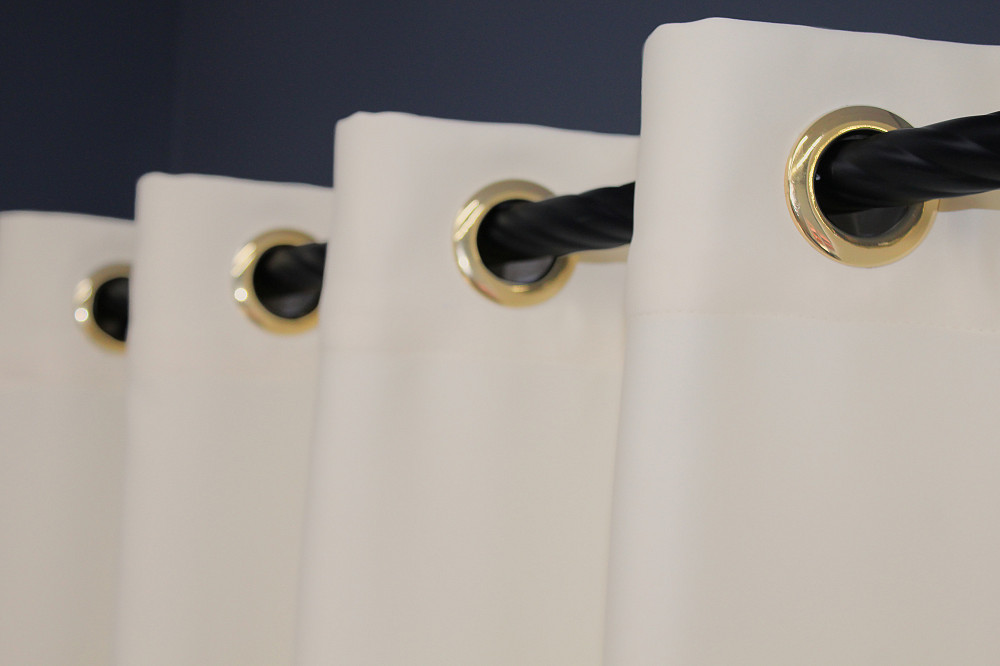 Комплект штор на люверсах VR-Textil Bagema Rvs № 1293ш Кремовый 150х250 см 2 шт (37-0023) Киев - изображение 7