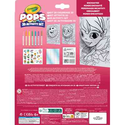 Набор для творчества Crayola POPS 3D Волшебный мир с 7 фломастерами (04-2801) Винница