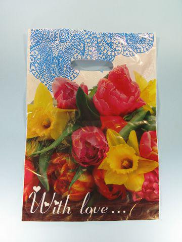 Пакет с прорезной ручкой(25*35)