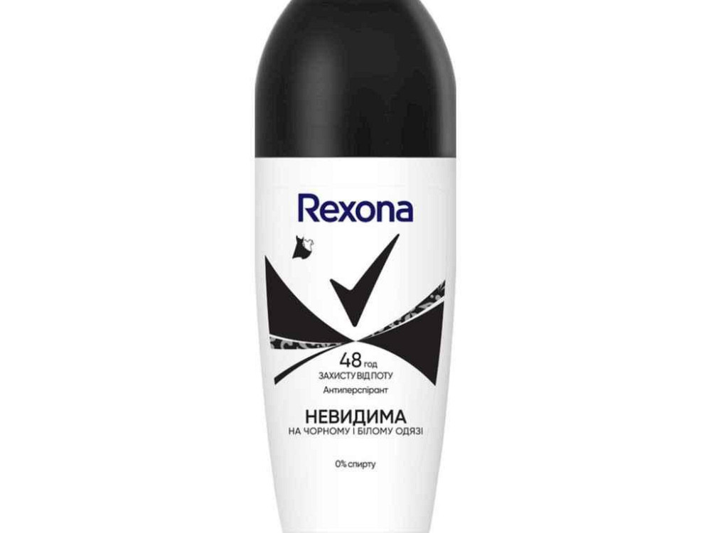 Дезодорант (Ролик) жен антиб 50 мл Невидимый на черном и белом ТМ REXONA Киев - изображение 1