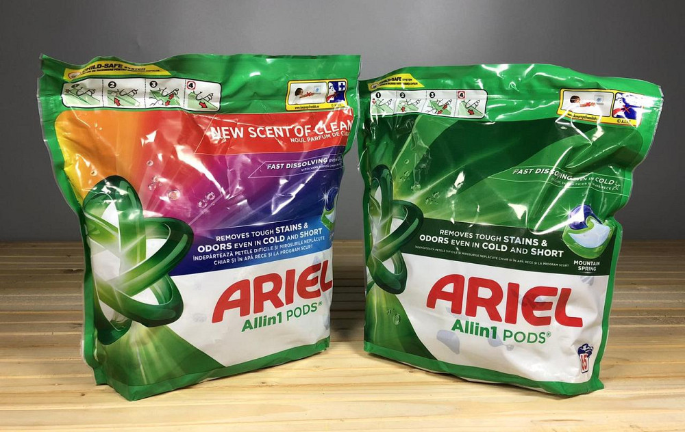 Капсули для прання Ariel PODS All in 1 — 60 шт, Mountain Spring / New Scent, оригінал, ЄС Київ - фото 1