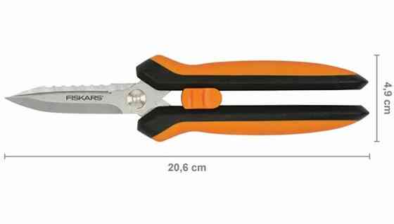 Багатофункціональні Ножиці 13 см FIskars Solid "SP320" (1063328) Нержавіюча сталь Нововолинськ