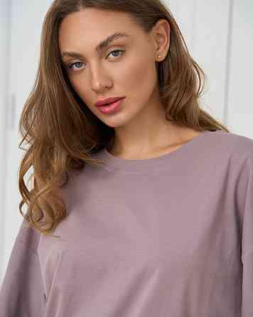 Футболка женская оверсайз круглое горло Nicoletta - Капучино Киев