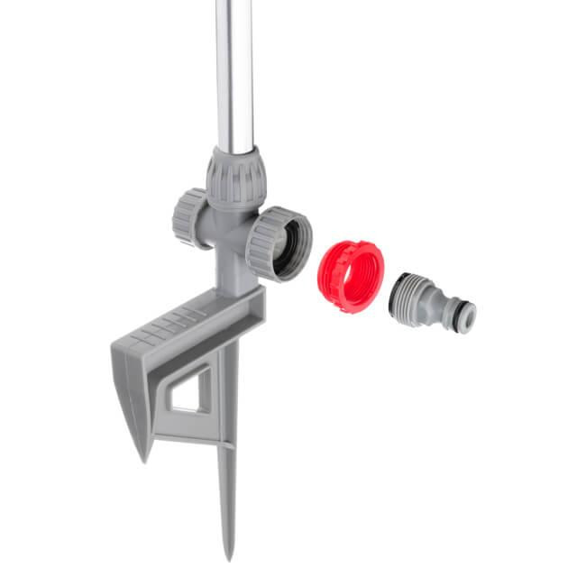 Дощувач круговий на штанзі 68 см, з головкою, що обертається, зона поливу до 11 м, матеріали: ABS, метал INTERTOOL GE-0066 Київ - фото 4