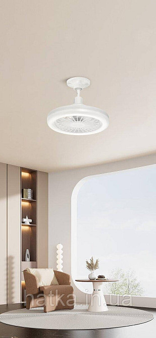 Светодиодная люстра-вентилятор 2H-010, Белый Киев - изображение 3