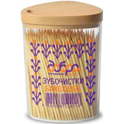 Зубочистки Добра Господарочка Бамбукові Колекція Вибійка 350 шт. (4820086524018) Вінниця