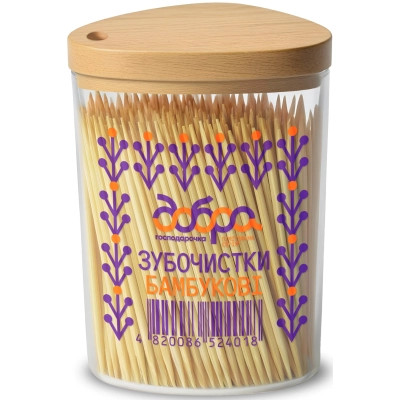 Зубочистки Добра Господарочка Бамбукові Колекція Вибійка 350 шт. (4820086524018) Вінниця - фото 1