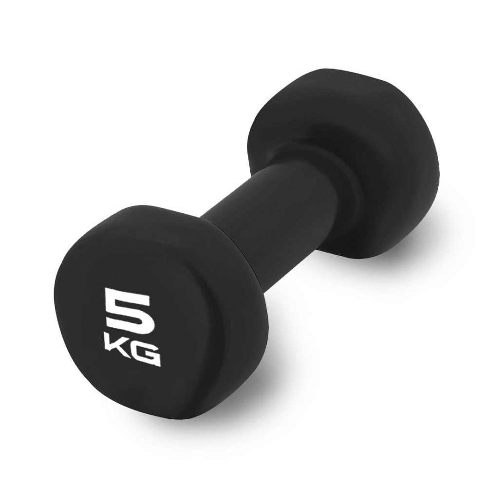 Гантель вінілова PowerPlay 4125 Achilles 5 кг. Чорна (1шт.) Кам'янське - фото 2