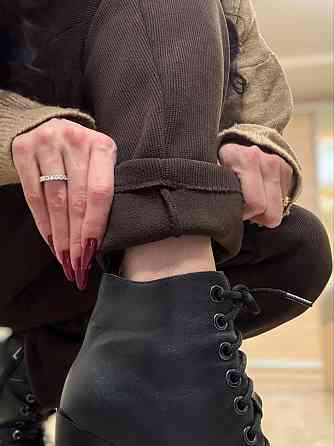 Женские утепленные брюки мом из вельвета на плотном флисе Шоколад, 42/44 Одесса