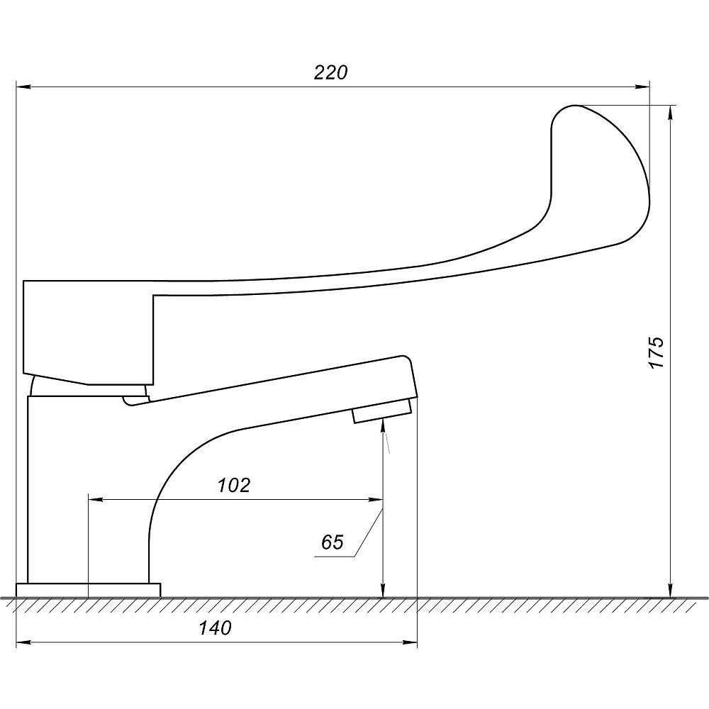 Змішувач для умивальника TOPAZ CLINIC TCL-15011 Тернопіль - фото 6