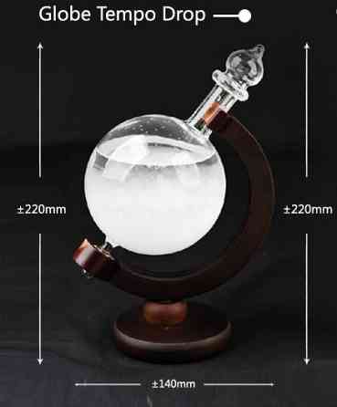 Барометры Штормгласс Глобус Голубая роза большой, Storm glass Киев
