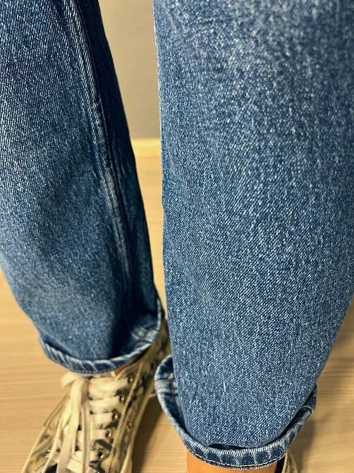 Джинси жіночі Dk-49 3564 MOM стрейчеві комфорт сині, синій, 40, 40, 78 см, 105 см Київ - фото 6