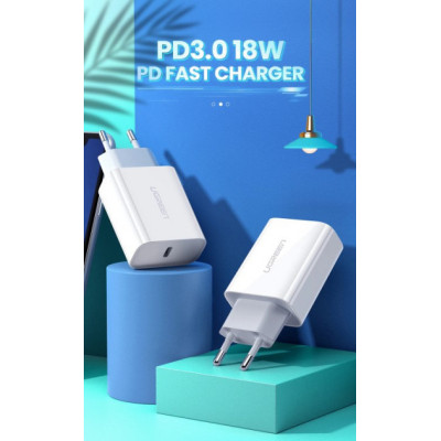 Зарядний пристрій Ugreen CD137 Type-C PD 20W Charger (White) (60450) Вінниця - фото 4