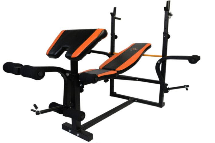 Лавка універсальна з верхньою тягою + Штанга 115 кг Гантелі, гирі, штанги та диски граниліт набір Київ - фото 3