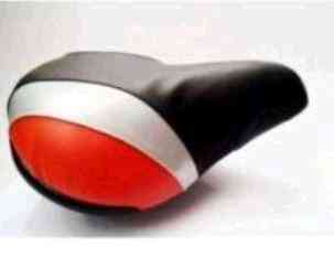 Сідло велосипедне (чорно-червоне) (основа пластмас, SD-7016) Мукачево