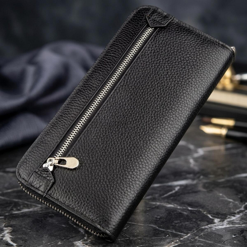 Женский клатч на молнии ST Leather 18863 Черный Киев - изображение 7