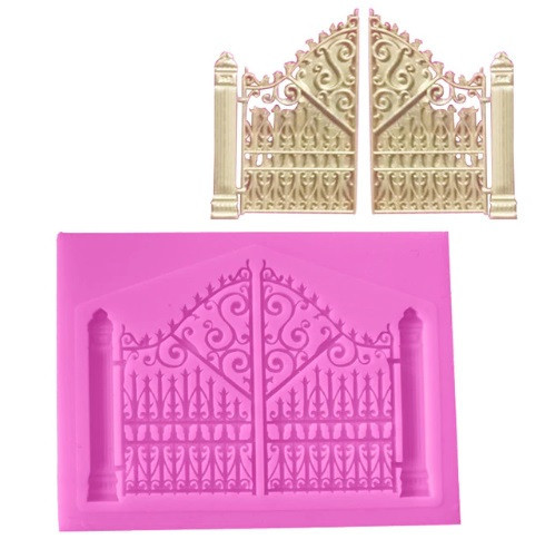 Молд силиконовый Ворота 60 на 80 мм розовый Киев - изображение 1