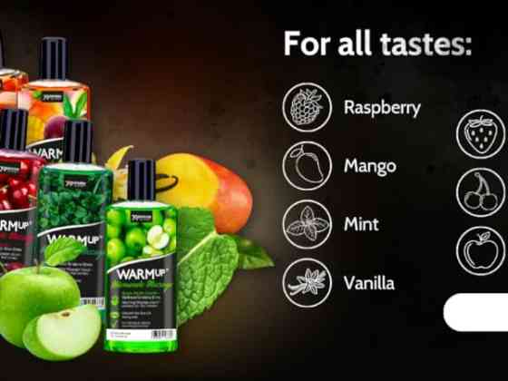 Съедобное массажное масло с разогревающим эффектом WARMup Green Apple 150 мл Sex Aura Киев