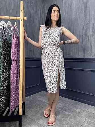 Літній сарафан з розрізом "Kristen" оптом | Розпродаж моделі Білий, 46-48 Київ