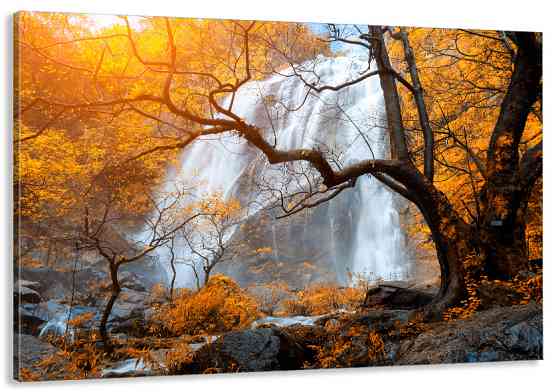 Картина холст в гостиную / спальню   Водопад   MLP_150 70x140 см Киев