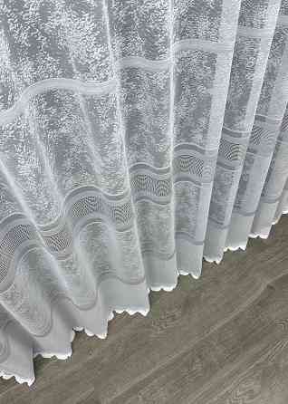 Тюль жакард мармур, колекція "Cale" колір білий 1552т Київ