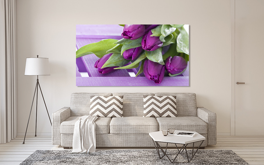 Картина полотно у вітальню / спальню  Тюльпани    MLP_394 ( 60х30см ) 40x80 см Київ - фото 2