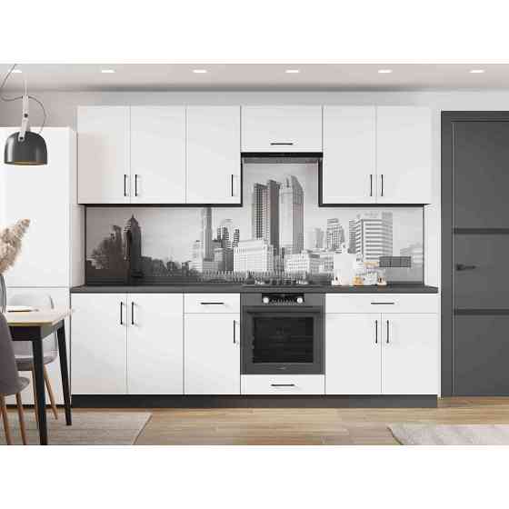 Кухня модульна Эверест Оптима набор №6 Белый 2,6 м (без столешницы) (DTM-5713) Львов