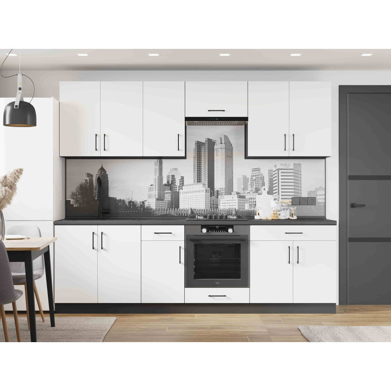 Кухня модульна Эверест Оптима набор №6 Белый 2,6 м (без столешницы) (DTM-5713) Львов - изображение 1