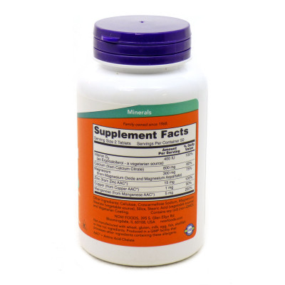 Мінерали Now Foods Цитрат Кальцію, 100 таблеток (NF1230) Вінниця - фото 2