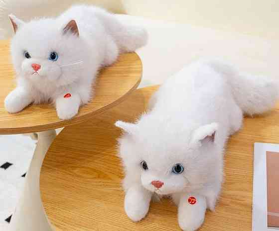 Преміум реалістична плюшева кішка-іграшка як жива ексклюзив 55 см. Харків