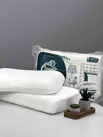 Ортопедическая подушка Ideal Textile Curve Pillow 100% латекс 35х55х10 см Черновцы