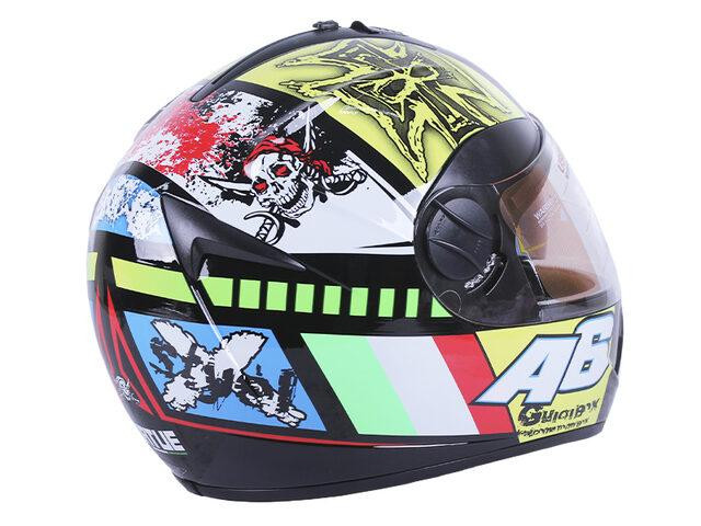 Мотошлем интеграл MD-800 (черный с цветной графикой А6, size L) Мукачево - изображение 2