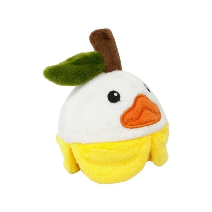 MISOKO Іграшка для собак кругла качка, плюш, жовта, 7,5 см Киев - изображение 1