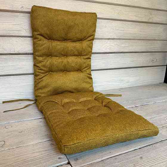 Подушка для стільців (40x120х4 см) подвійна Decorator Мальмо колір мустард 84-169 Київ