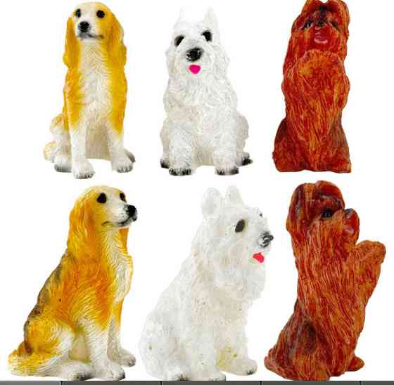 Фігурка сувенірна Собаки 3 шт. Київ