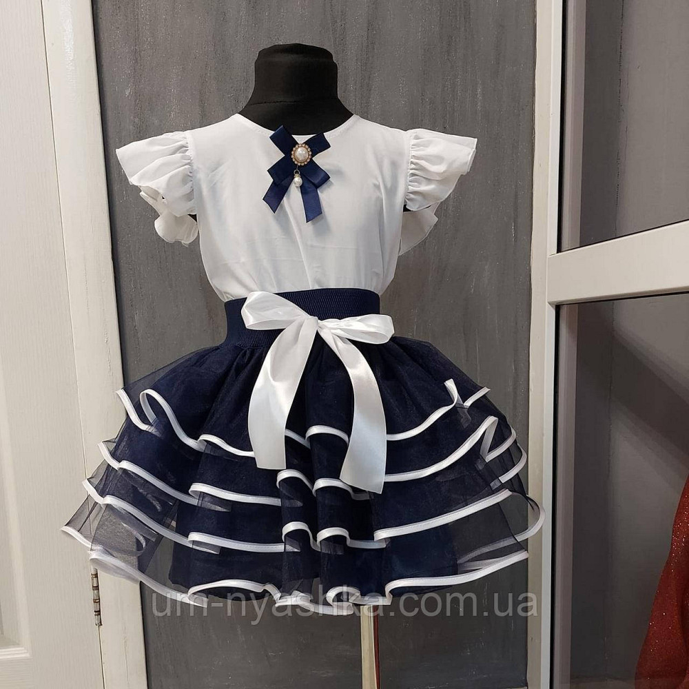 Красивая школьная юбочка с белой бейкой Кривой Рог - изображение 1