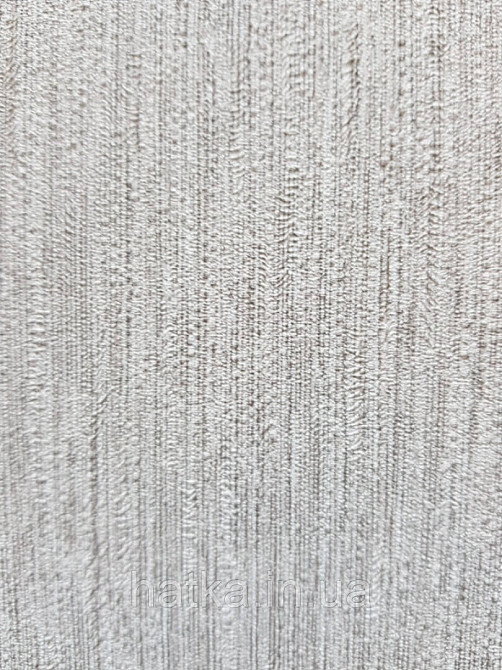 Обои виниловые Decoprint Breeze 0.53х10 м однотонные структурные тонкая полоска под ткань бежево серые Киев - изображение 3