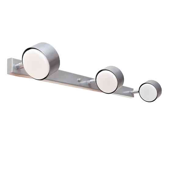 Настінний світильник MSK Electric Copter підсвічування дзеркал на три плафони GX53 срібло NL 80400-3 SL Одеса