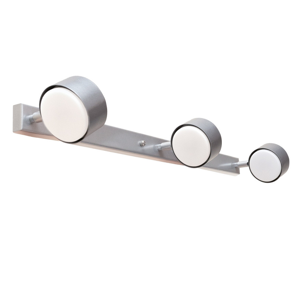 Настінний світильник MSK Electric Copter підсвічування дзеркал на три плафони GX53 срібло NL 80400-3 SL Одеса - фото 4