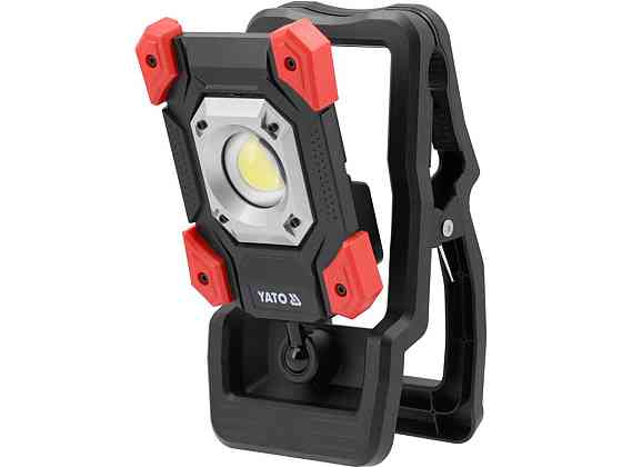 Прожектор діодний, переносний з затискач YATO 20Вт, 2000 Lm 3 режими, живл.- акумул. 3,7 В, 4,4 АГод Одеса