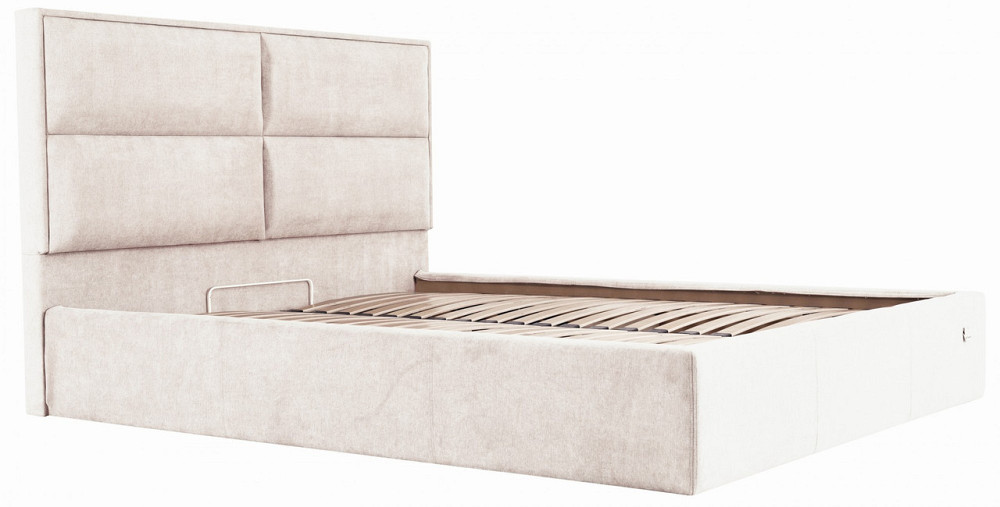 Кровать Двуспальная Sheffield Comfort 180 х 200 см Мисти Milk С подъемным механизмом и нишей для белья Бежевый Днепр - изображение 14