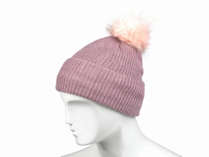 Шапка зимова на флісі рожева Київ - фото 1