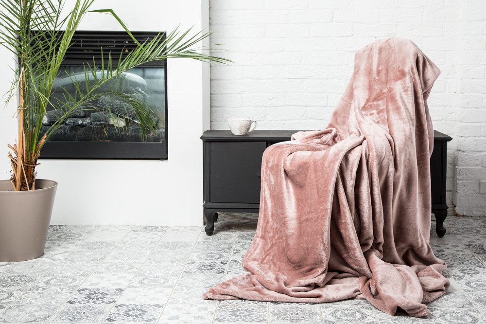 Ecotton Плед Ecotton 220х240 см із мікрофібри Well Soft Turtledove рожевий (4487 Powder) Коломия - фото 1