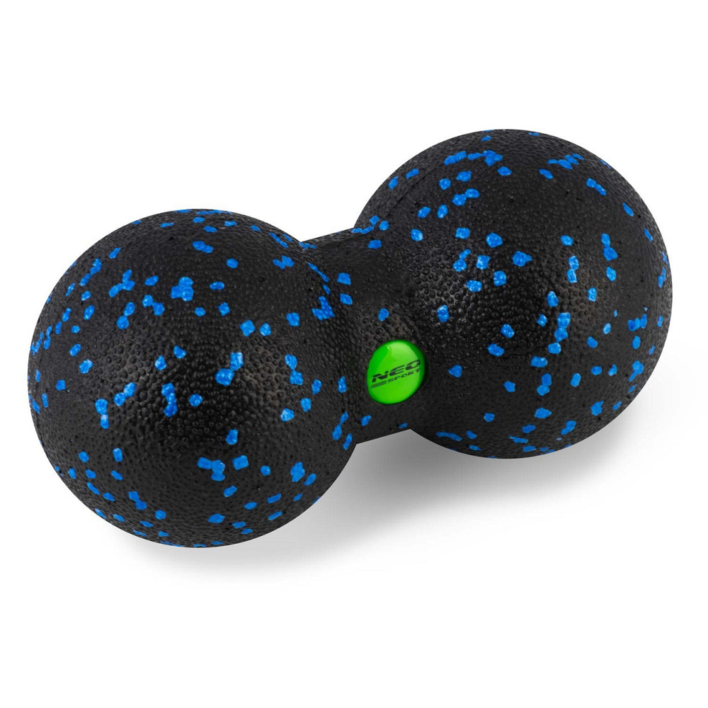 Мяч для массажа и фитнеса двойной NS-966 черно-голубая Киев - изображение 7