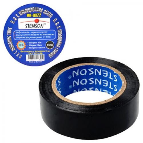 Изолента STENSON стенсон 10м черная MH-0022 Днепр - изображение 1