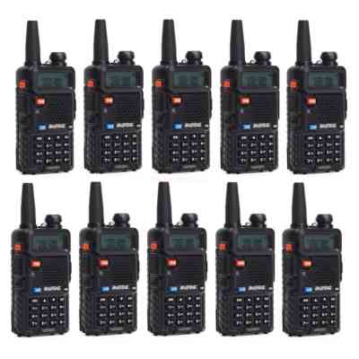 Портативна рація Baofeng UV-5R Black Ten Pack комплект 10 шт (2200000758972) Вінниця